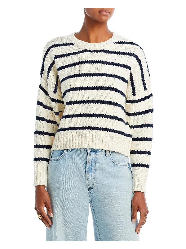 Now On Sale For Chic Urban Styles Womens Cotton Knit Crop Sweater