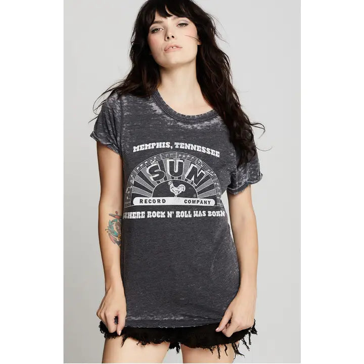 Timeless Elegant Sun Record Company Burn Out Tee