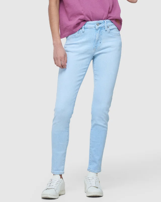 Wardrobe Upgrade Mid Rise Skinny Jeans | Lighter Indigo Vintage