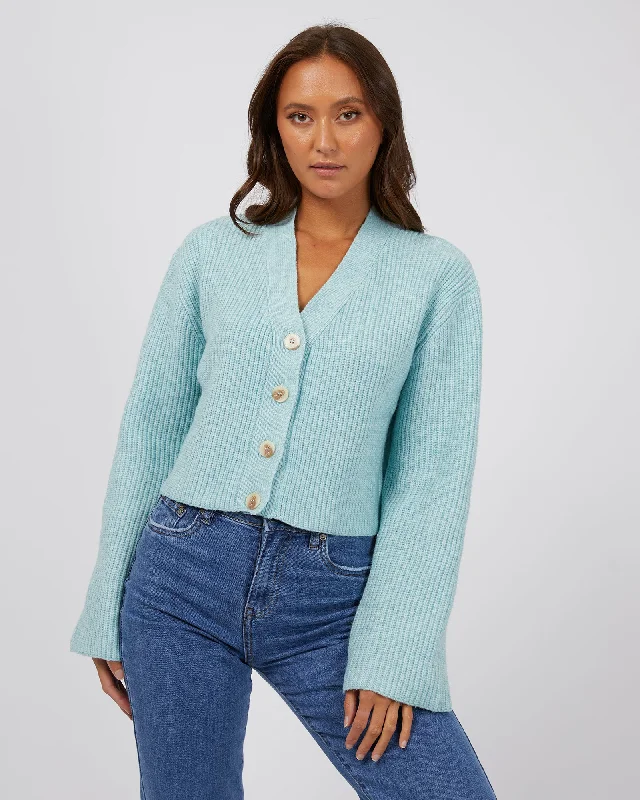 Bid Farewell To The Old Season Silent Theory Eden Knit Cardi Seafoam