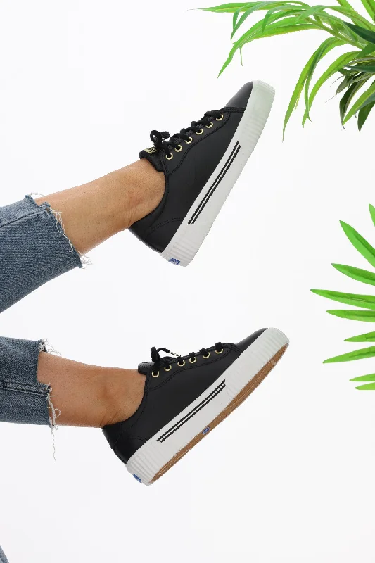 Fresh Styles, Fresh Deals Keds Crew Kick Alto Leather Sneaker Black