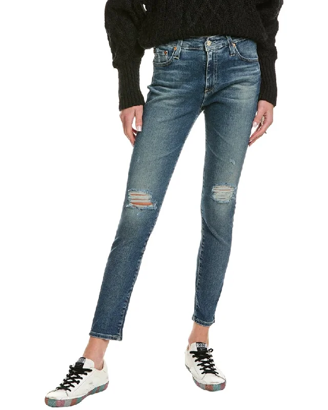 Feminine Soft - Hued Look AG Jeans Farrah 15 Years Mural High-Rise Skinny Jean