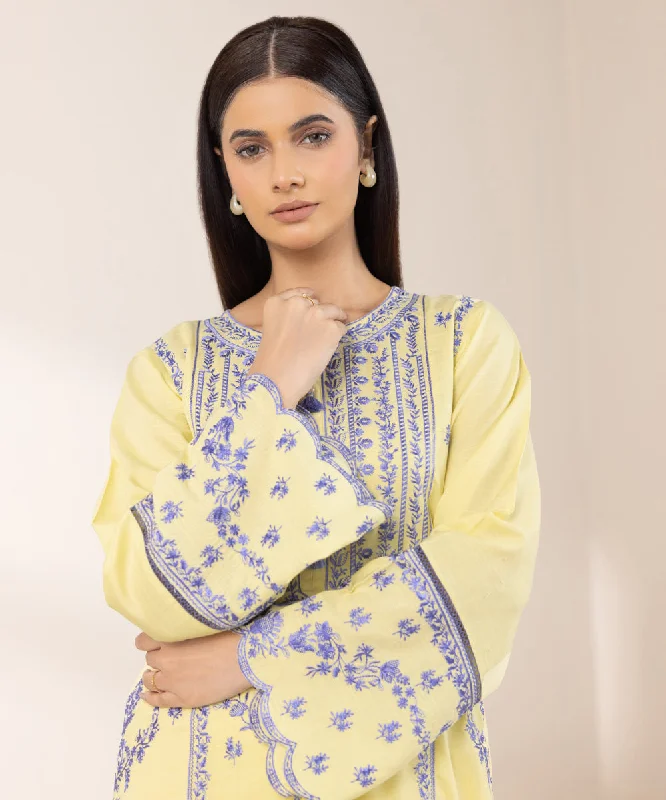 Exquisite Craftsmanship Embroidered Raw Silk Shirt