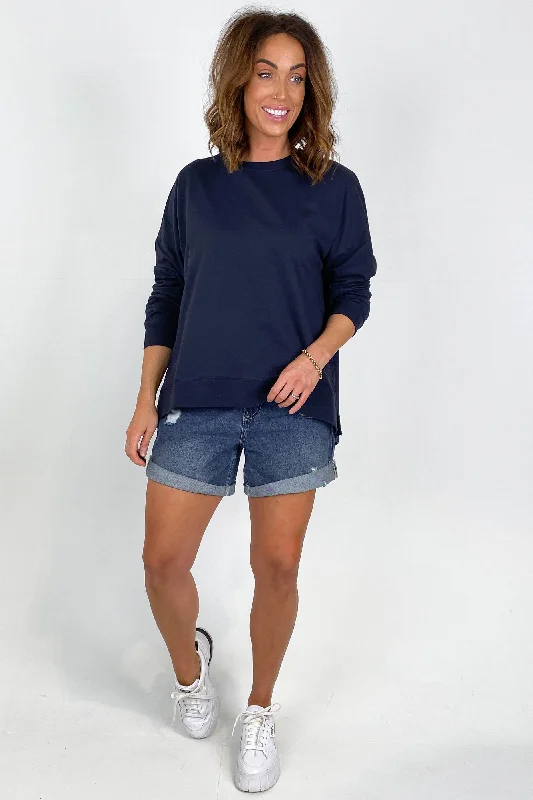 Imeless Style Betty Basics Sienna Sweat Navy