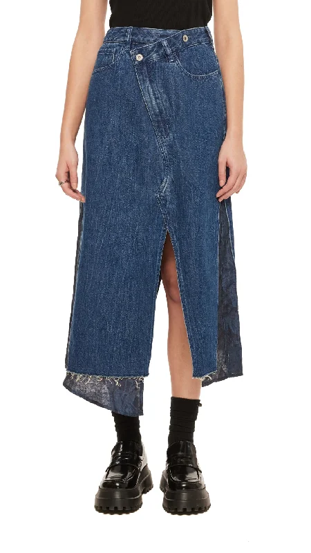 Fashion Forward Femininity Rebuild Denim Skirt