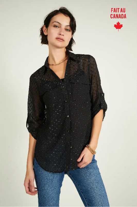 Trendy Styles Blouse imprimée en chiffon - PINOT-HOL - (R-B10)