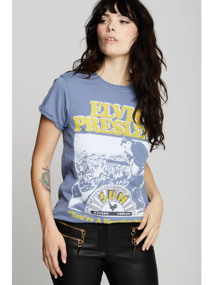 Boutique Styles Sun Records X Elvis You're A Heartbreaker Tee