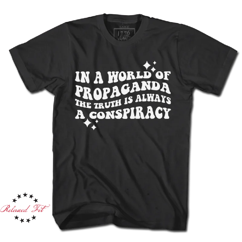 Floral Style Conspiracy Theory Tee - Women's Relaxed Fit