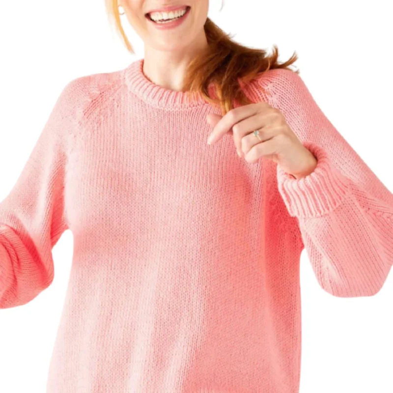 Boho - Chic Festival - Ready Style Amalfi Crewneck Sweater In Peach