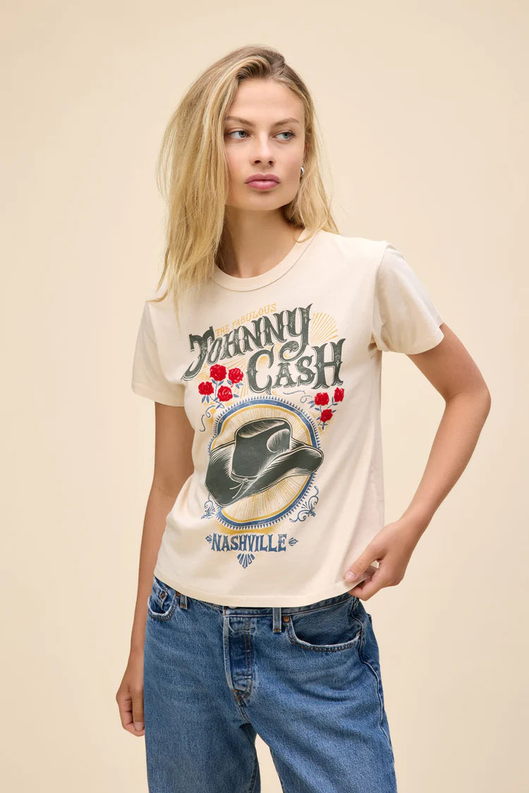 Chic Allure Johnny Cash The Fabulous Ringer Tee