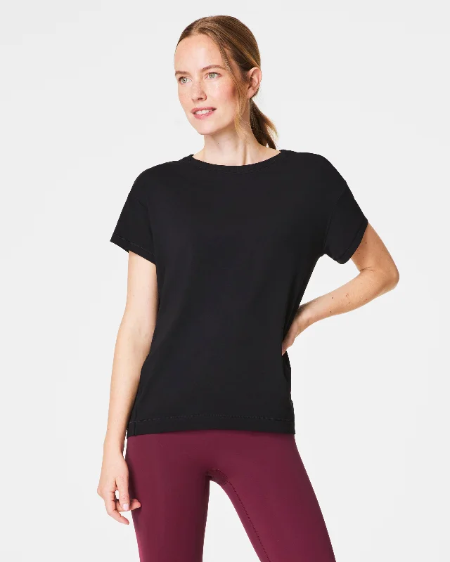 Feminine Charm Supernaturals Flow Tee - Very Black