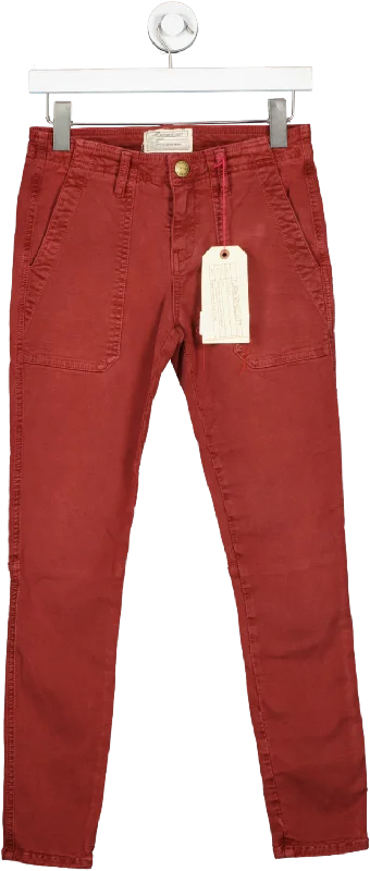 Ends Soon Current/Elliott Dark Red Slim Jeans BNWT W27