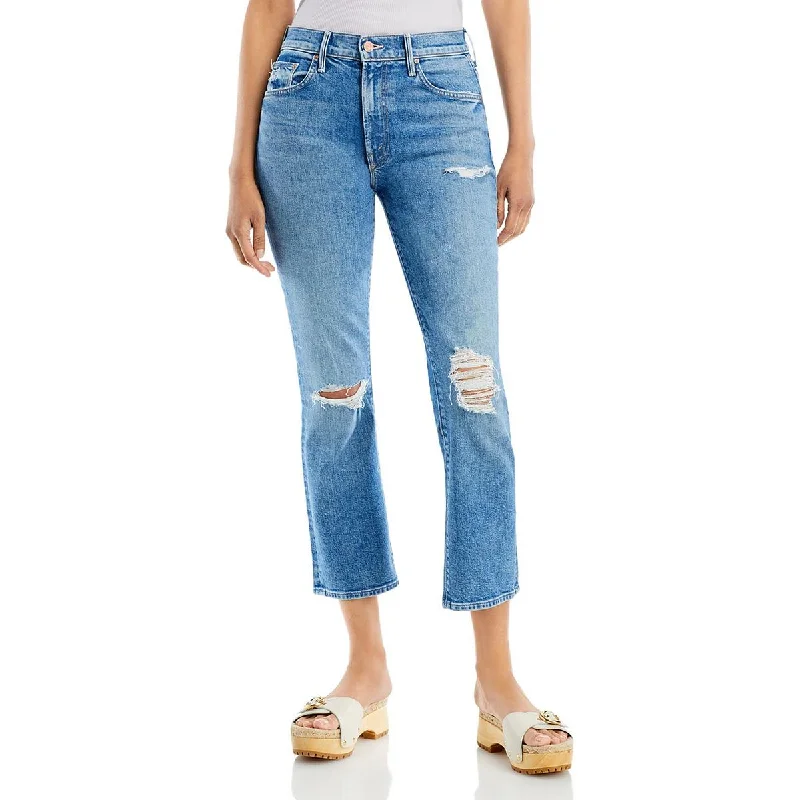 Chic & Cozy Apparel Womens Distressed Denim Bootcut Jeans