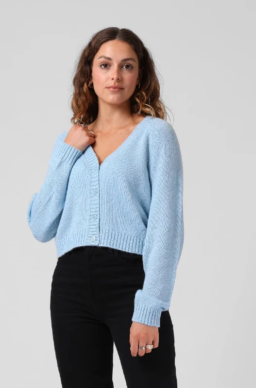 Trendsetting Threads RPM Cropped Cardigan Sky Blue