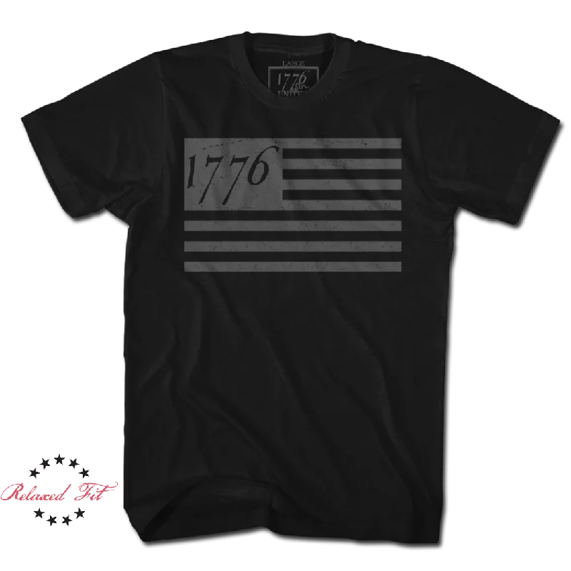 Stylish Basics 1776 Flag Tee - Blacked Out (LIMITED) - Women's Relaxed Fit