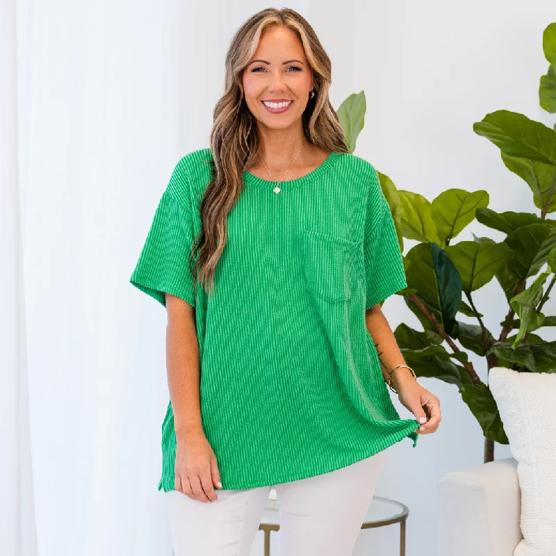 Season Sale Headliner Top, Kelly Green