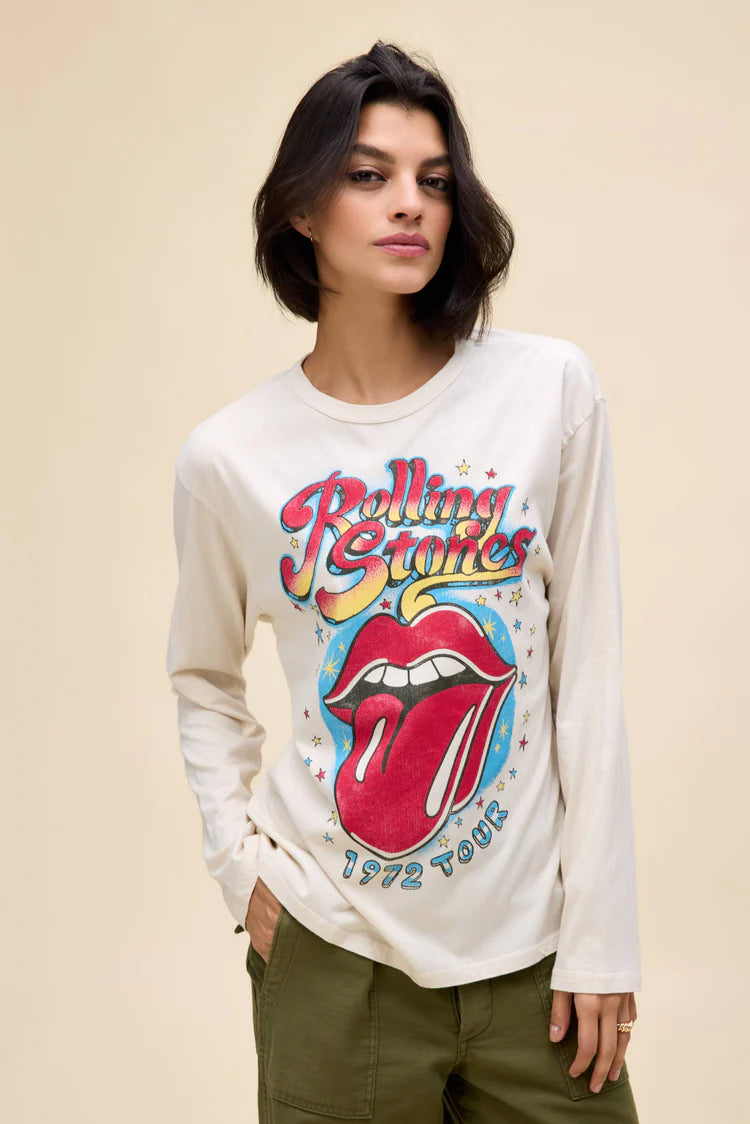 Alluring Design Rolling Stones 1972 Tour Crew Long Sleeve