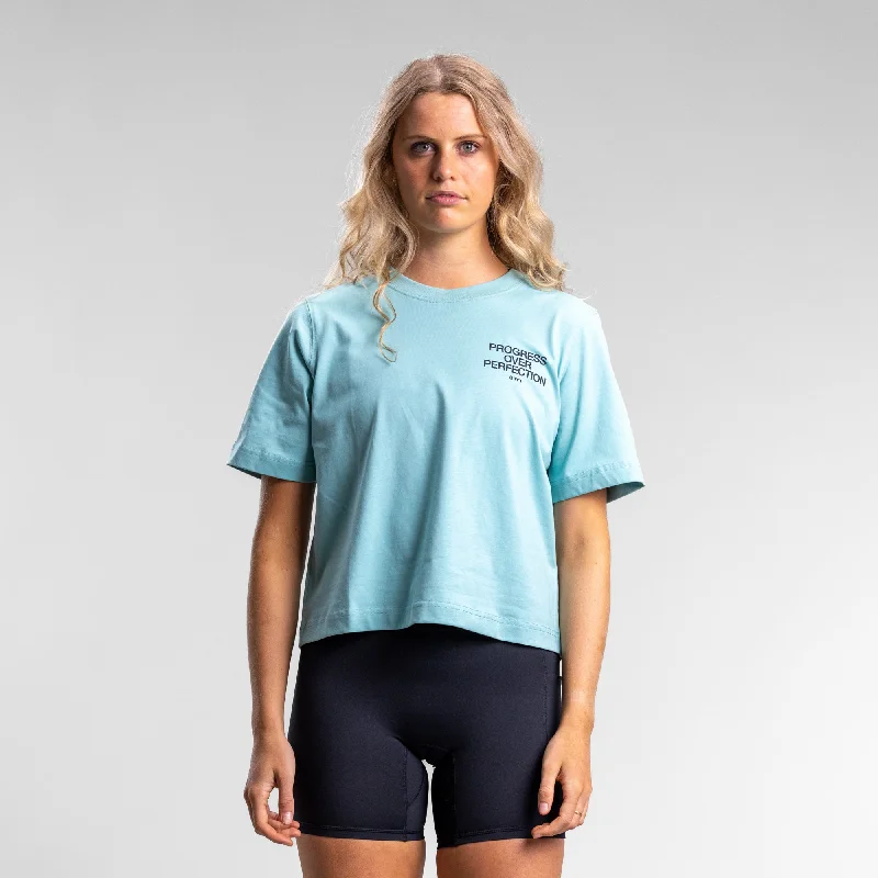 Flowing Silhouette Progress Relaxed Tee Women's AQUA